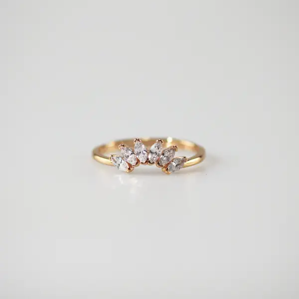 Labradorite Ring + Contour Gemstone Band, photo 5