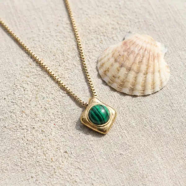 Wade Malachite Necklace, photo 4