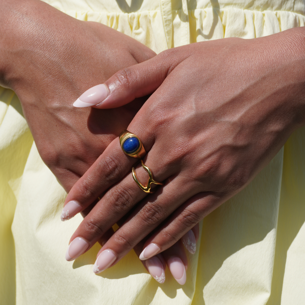 Oval Lapis Ring, photo 4