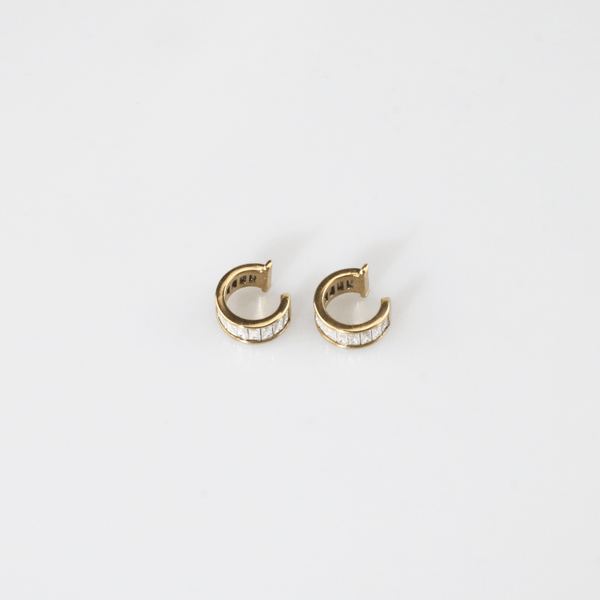 White Baguette Ear Cuff, photo 3