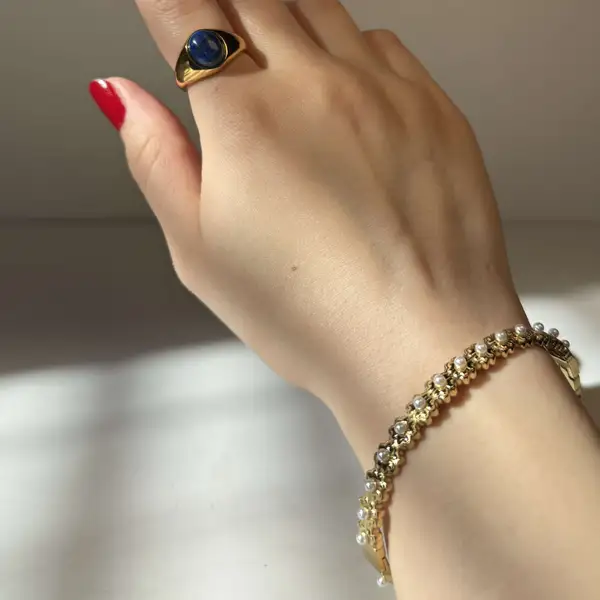 Pearl Bangle Bracelet, photo 4