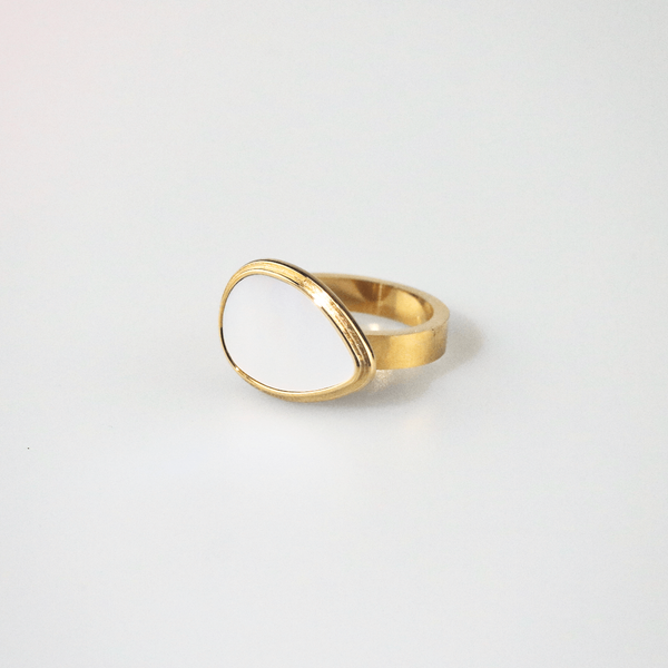 Mother of Pearl Statement Signet Ring, photo 14