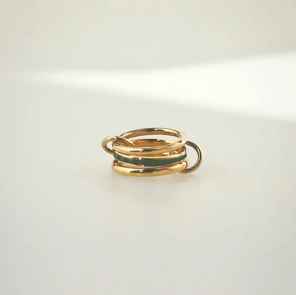 Emerald Triple Ring, photo 2