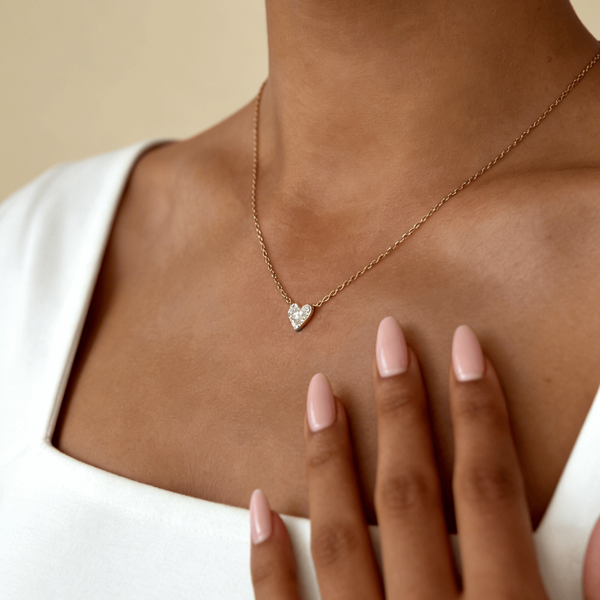 Pave Little Heart Necklace, photo 2
