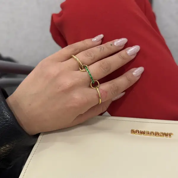 Emerald Triple Ring, photo 5