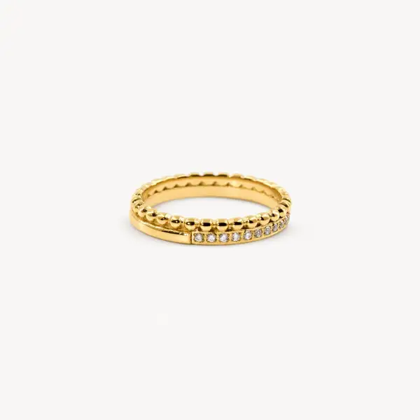 Milgrain Half Eternity Band Ring, photo 5