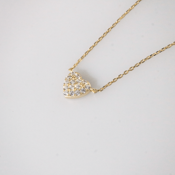 Pave Little Heart Necklace, photo 3