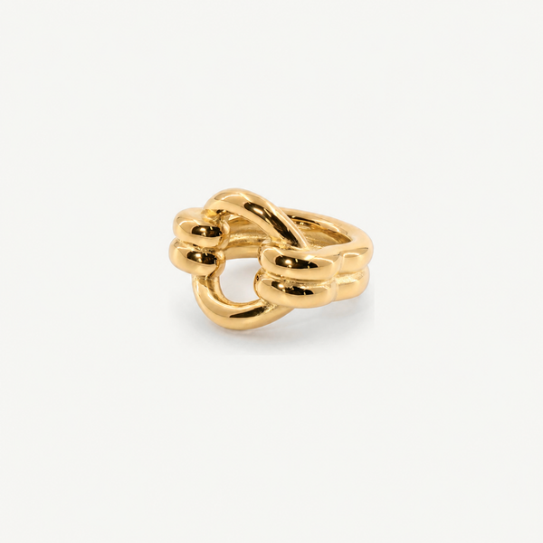 Double Loop Gold Ring