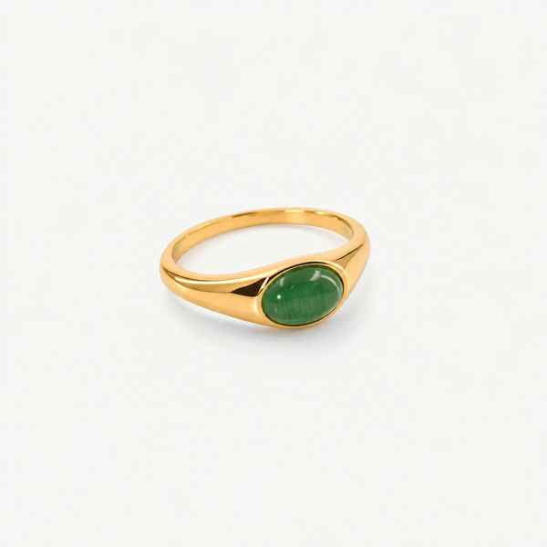 Green Cats Eye Ring