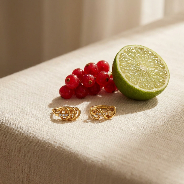 Interlocking Pave Hoops, photo 3