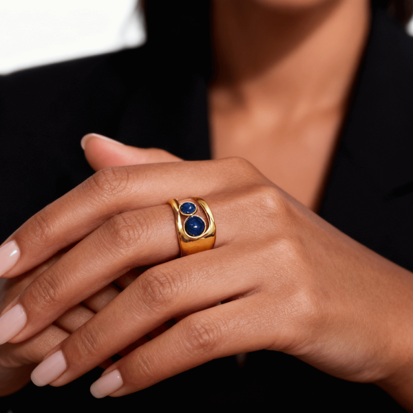 Lapis Lazuli Cuff Ring, photo 3