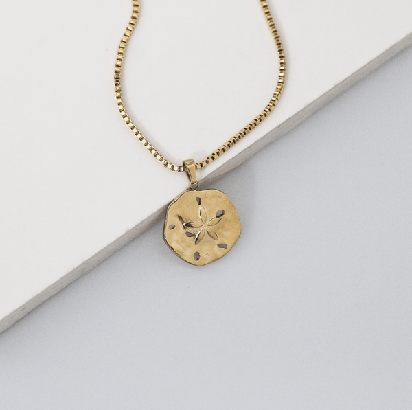 Flower Sand Dollar Necklace, photo 2