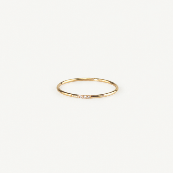 Tiny CZ Stacker Ring