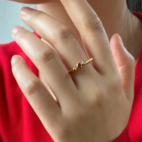 Ruby Stacking Ring, photo 2