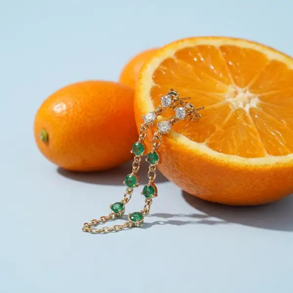 Twinkling Chain Earrings, photo 4