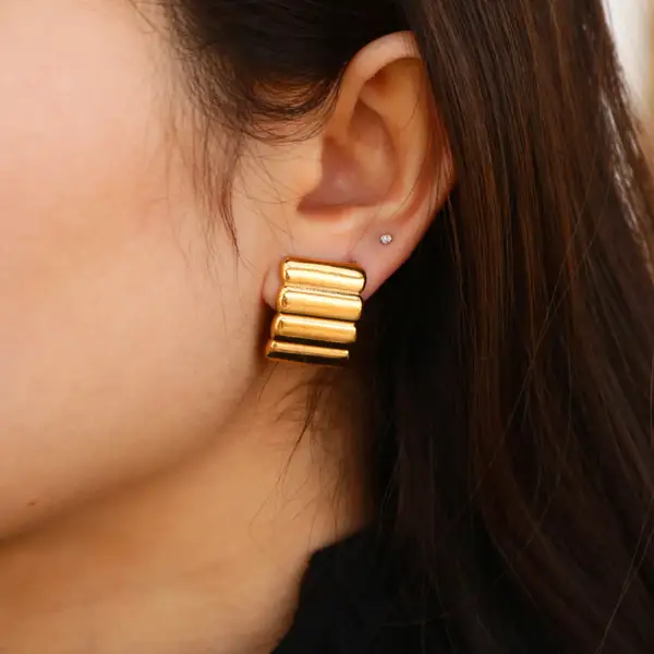 Gold Hoop Earrings, photo 2