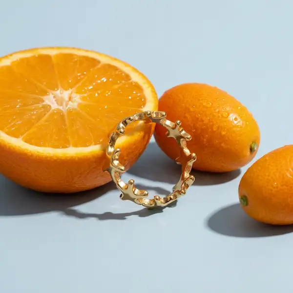 Gold Plated Starfish Band Ring, photo 4