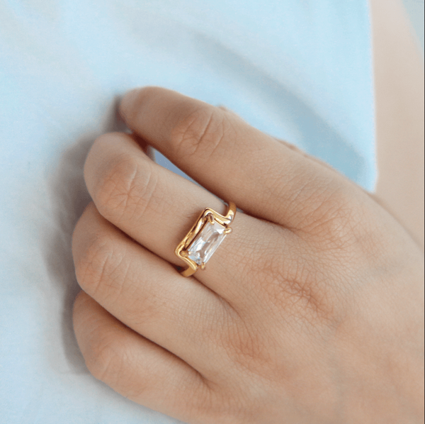 Half Frame Gem Ring, photo 6