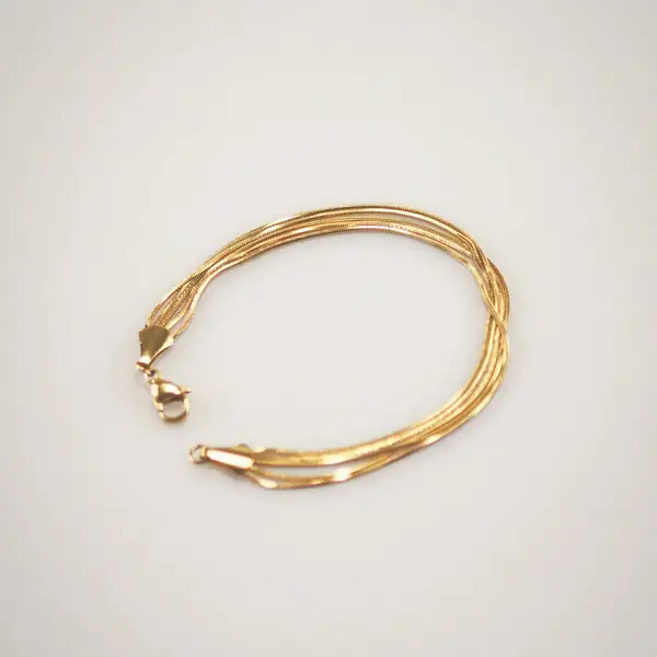 Multi Layered Snake Chain Bracelet, photo 2