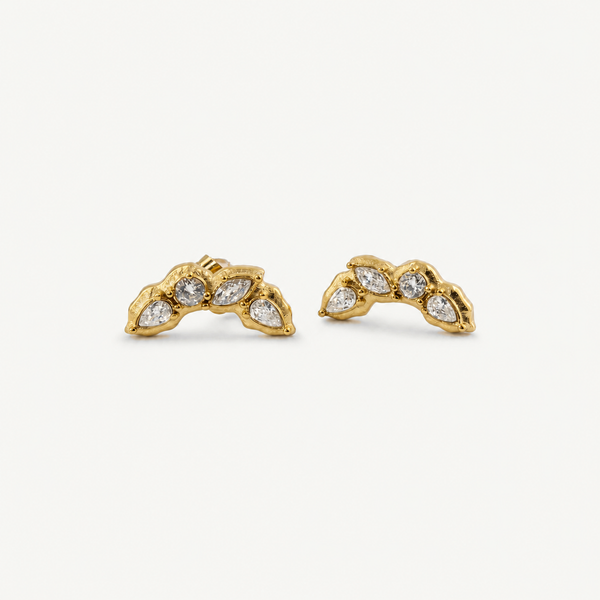 18k Gold Plated Waterproof Stud Earrings
