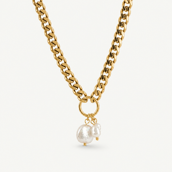 Chunky Baroque Pearl Necklace