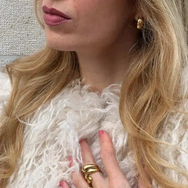 Hammered Small Hoops, photo 7