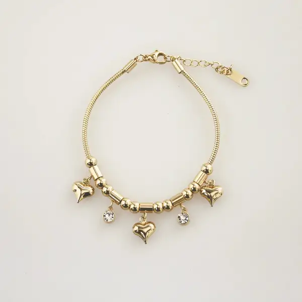 Triple Hearts Charm Bracelet, photo 2
