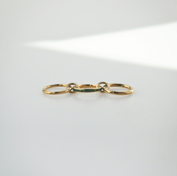 Emerald Triple Ring, photo 6