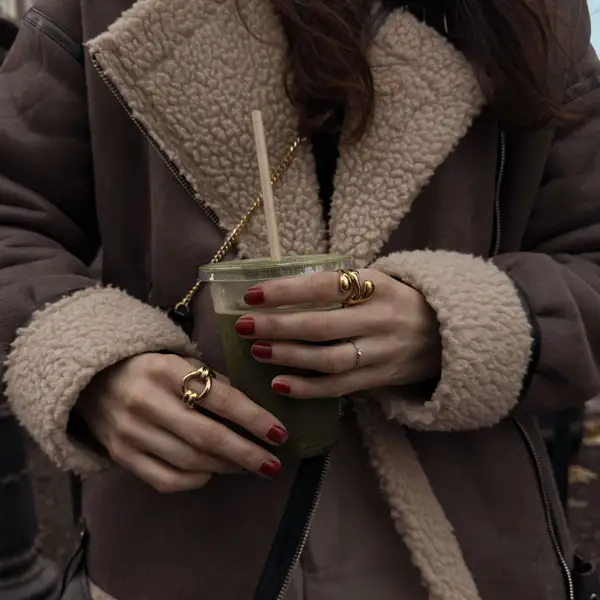 Double Loop Gold Ring, photo 6