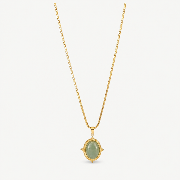 Oval Jade Necklace