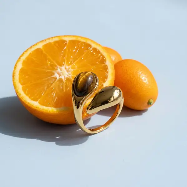 Tiger's Eye Bypass Ring, photo 4