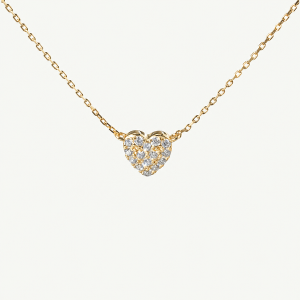 Pave Little Heart Necklace