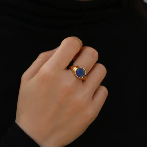 Lapis Lazuli Signet Ring, photo 3