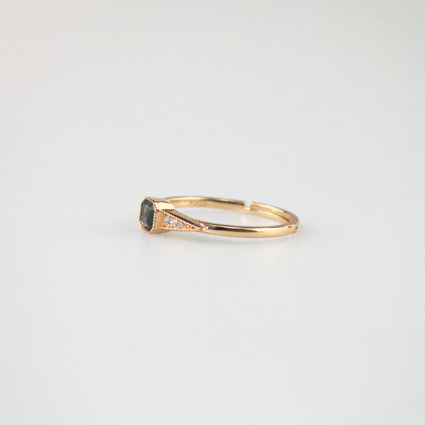 Vintage Gold Plated Aquatic Agate Ring, photo 6