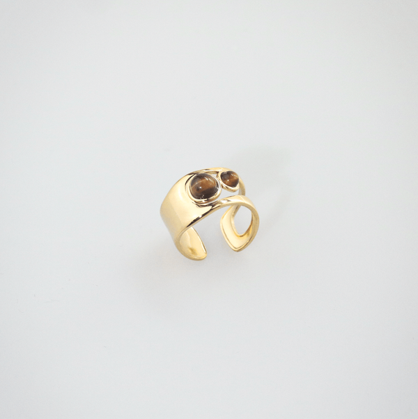 Hypoallergenic Tiger's Eye Cuff Ring, photo 4