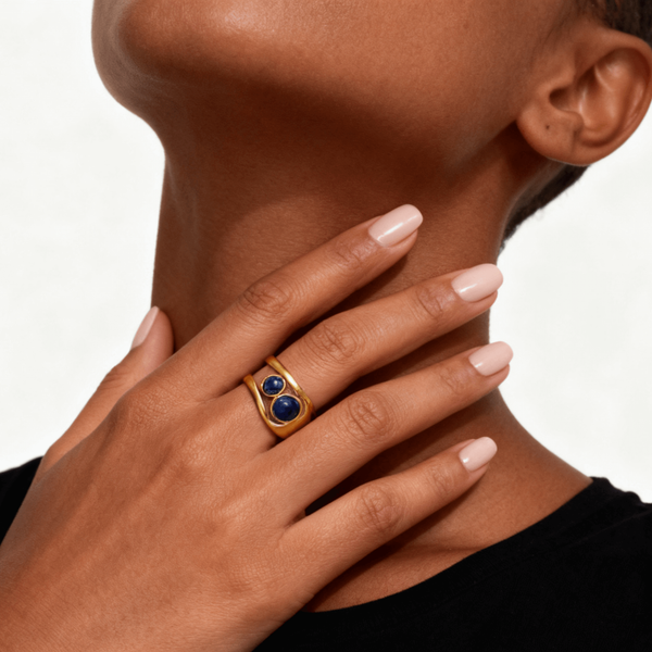 Lapis Lazuli Cuff Ring, photo 2