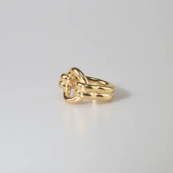 Double Loop Gold Ring, photo 8