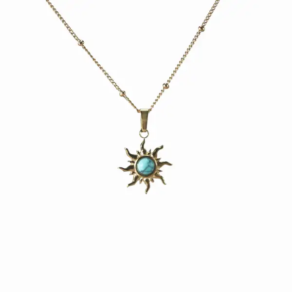 Turquoise Sun Necklace, photo 2