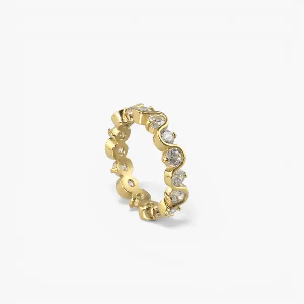 Ripple CZ Eternity Band, photo 2