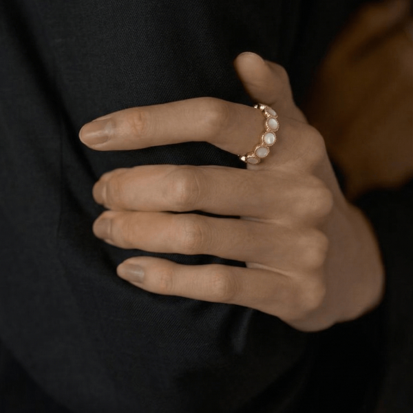 Mother of Pearl Eternity Ring, photo 2