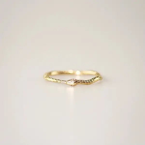 Little Snake Textured Ring, photo 2