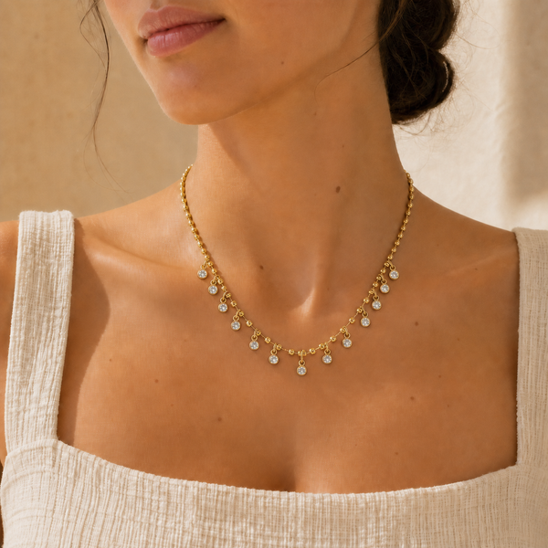 Crystal Fringe Necklace, photo 2