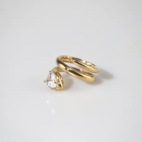 Spiral Pear-Cut Ring, photo 5