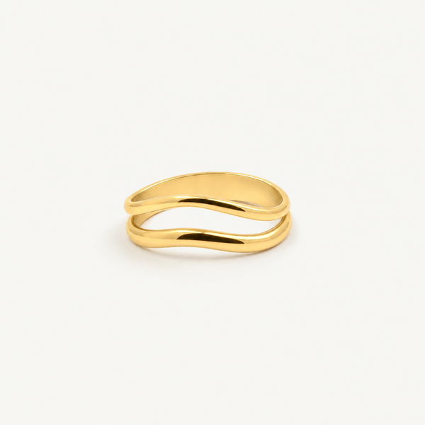 Split Shank Wave Ring