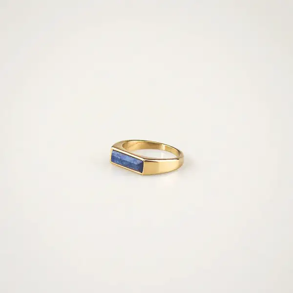 Bar Lapis Lazuli Ring, photo 3