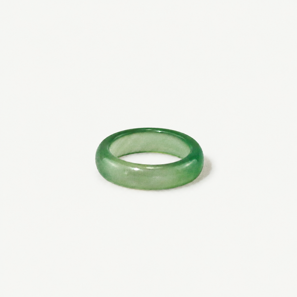 Light Green Jade Band Ring