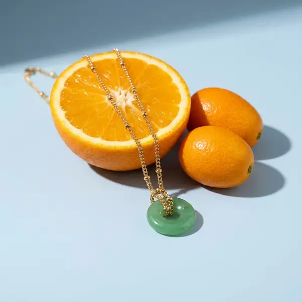 Green Jade Loop Necklace, photo 4