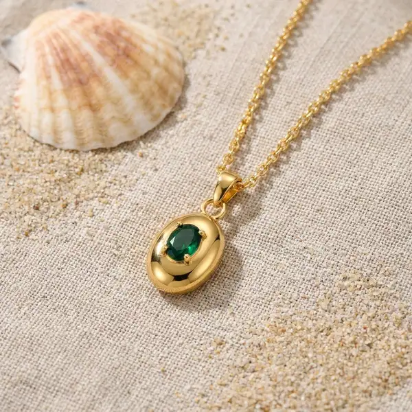 Oval Pendant Emerald, photo 4