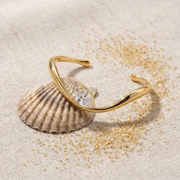 Wavy Pear Cuff, photo 4