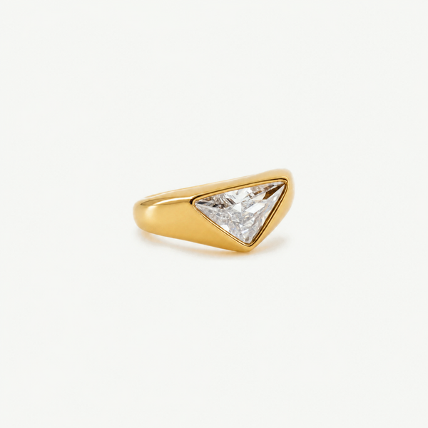 Trilliant Cut Gemstone Ring